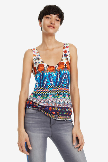 Slim Sleeveless T-shirt Georgina