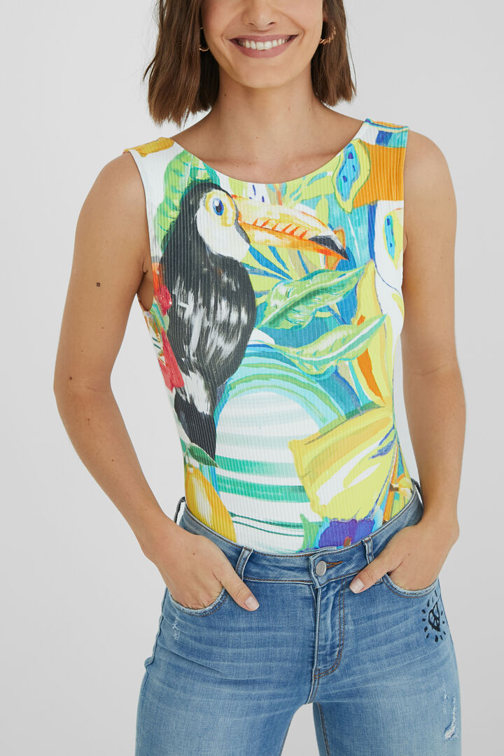 Slim bodysuit tropical | Desigual