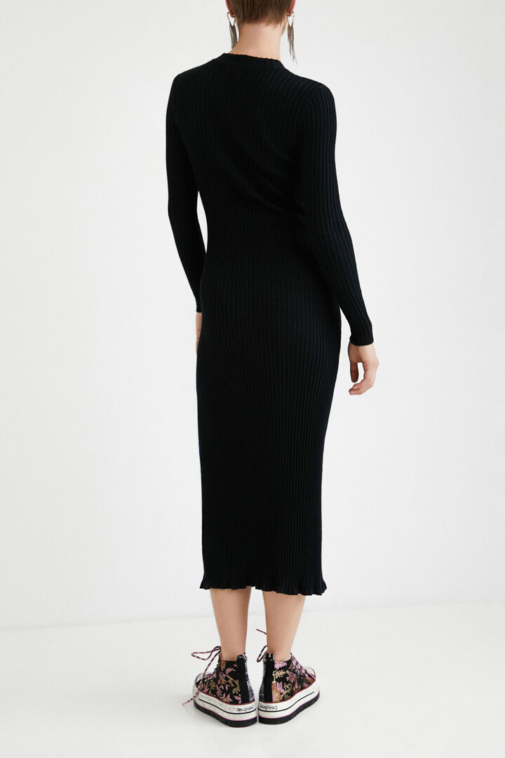 Slim ribbed midi-dress | Desigual