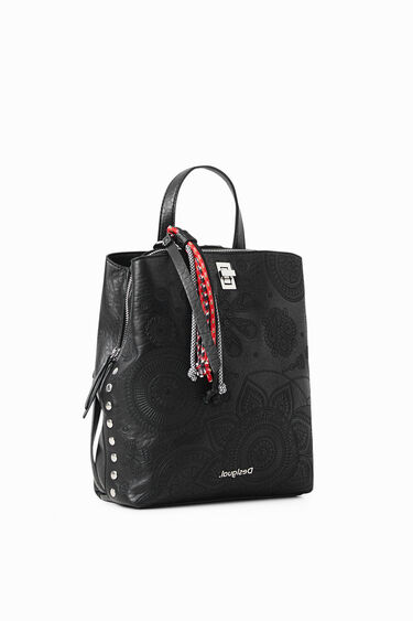 Small leather effect backpack | Desigual