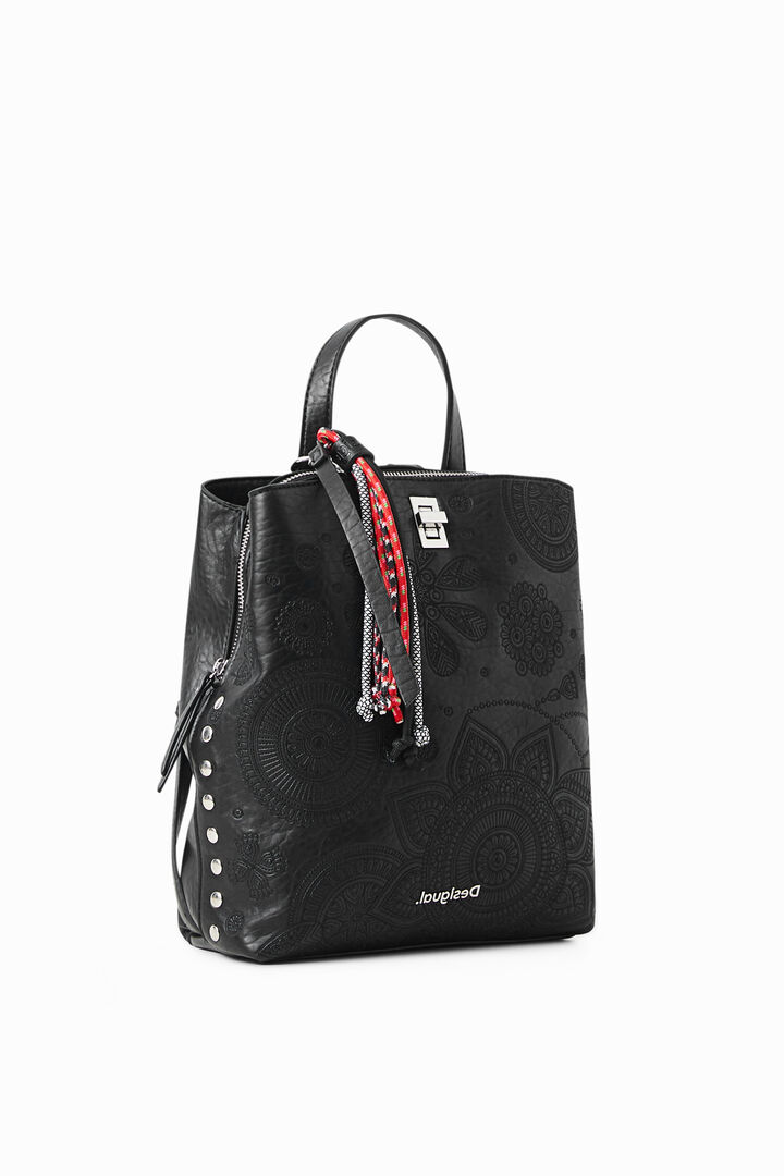 Small leather effect backpack | Desigual