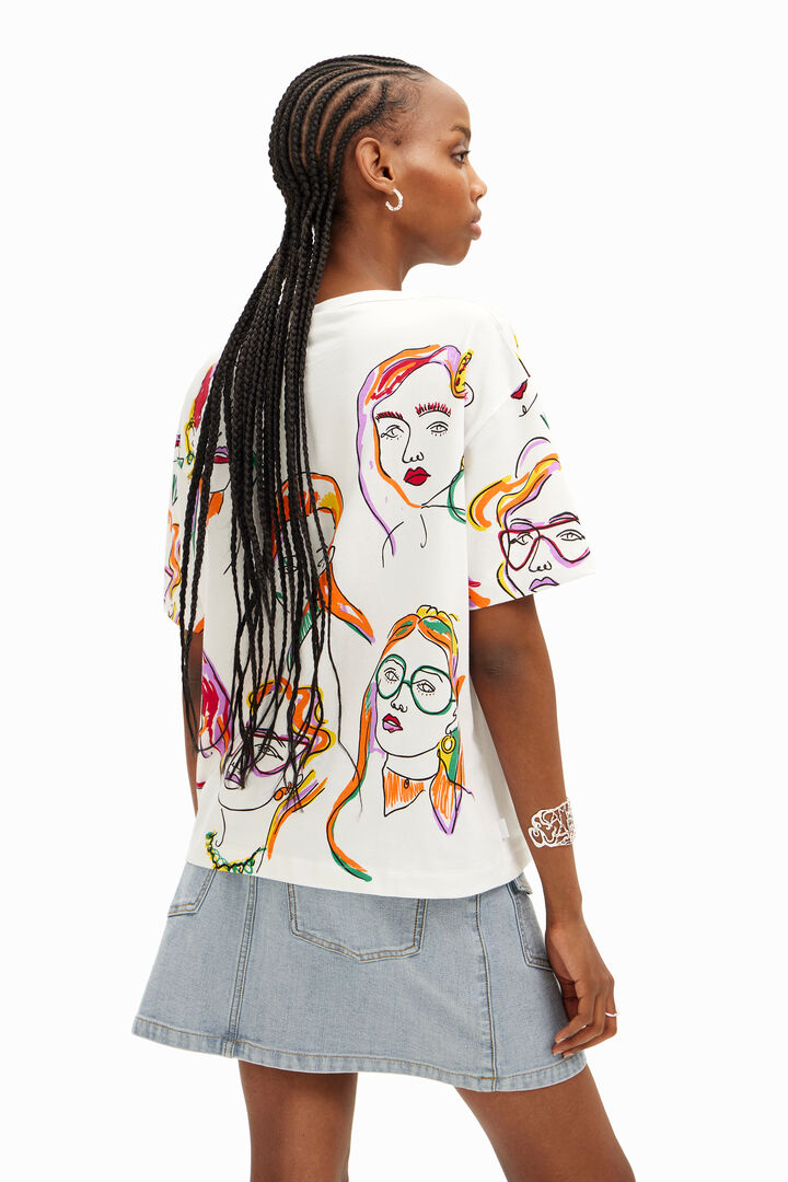 Camiseta caras arty | Desigual
