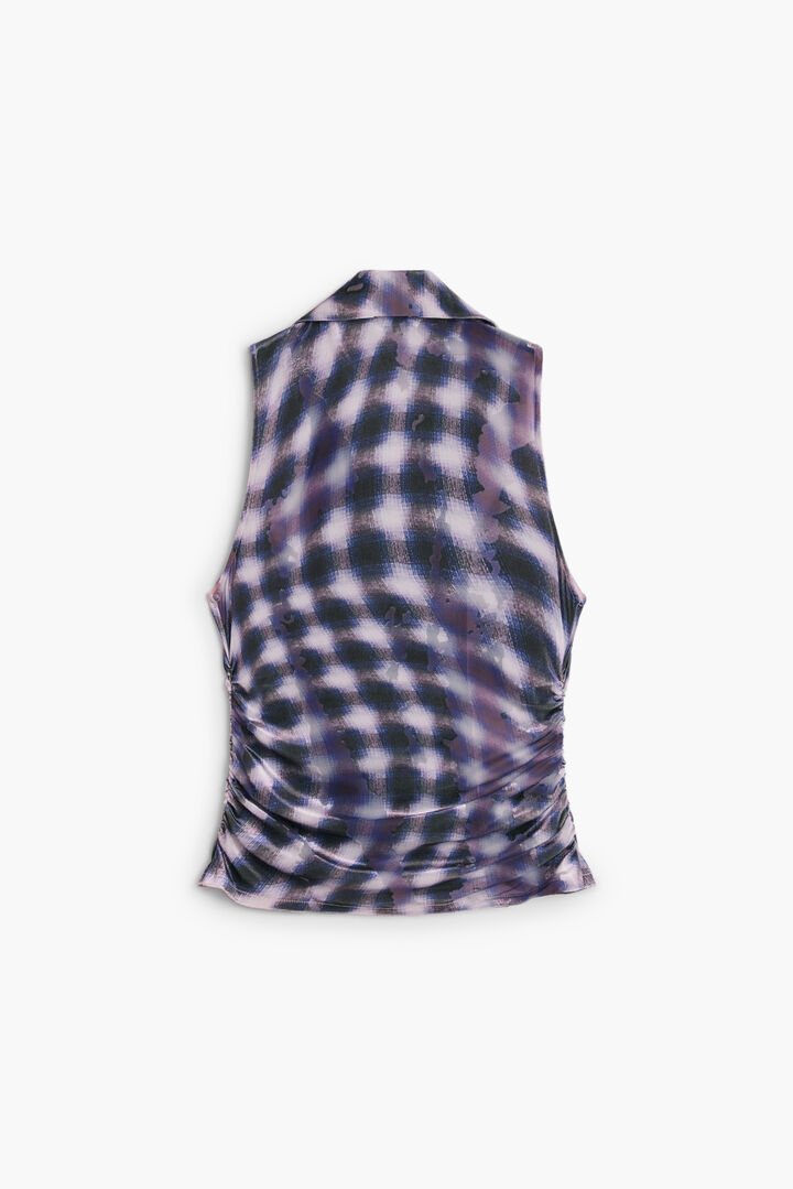 Ruched zipper T-shirt | Desigual
