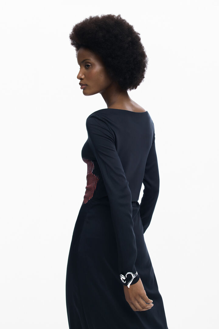 Pixelated midi dress | Desigual