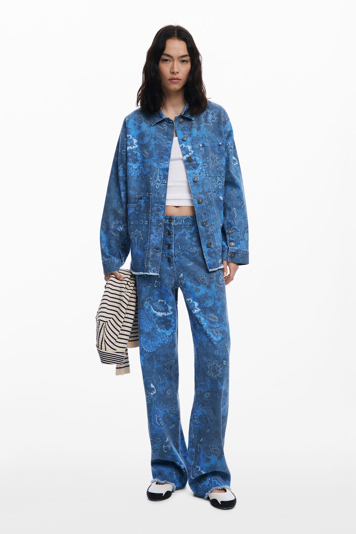 Frayed paisley jacket | Desigual