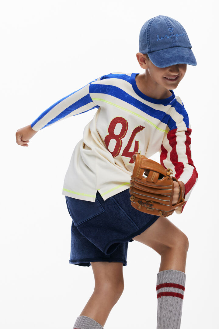 3/4 sleeve striped T-shirt | Desigual