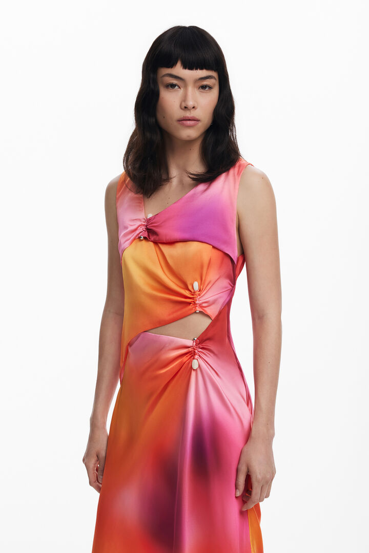 Vestido largo piercings | Desigual