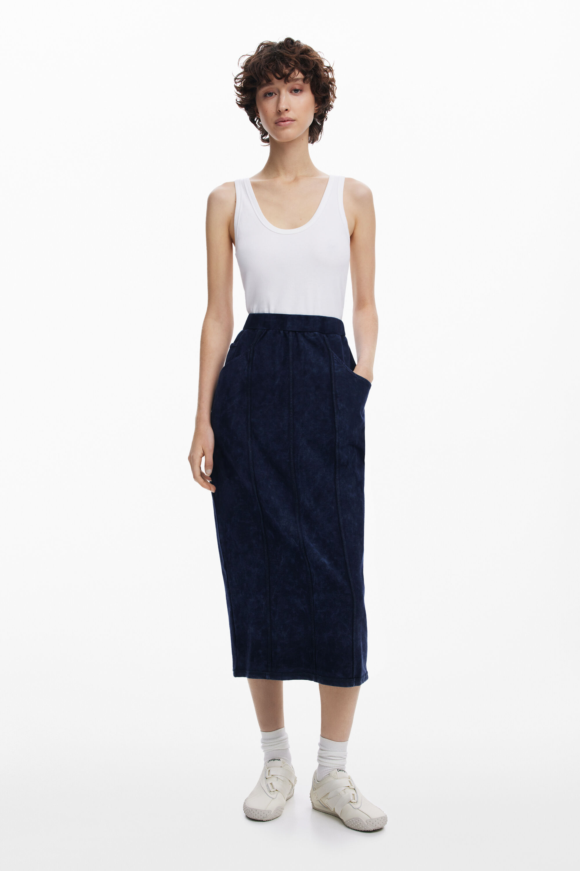 Combined midi dress