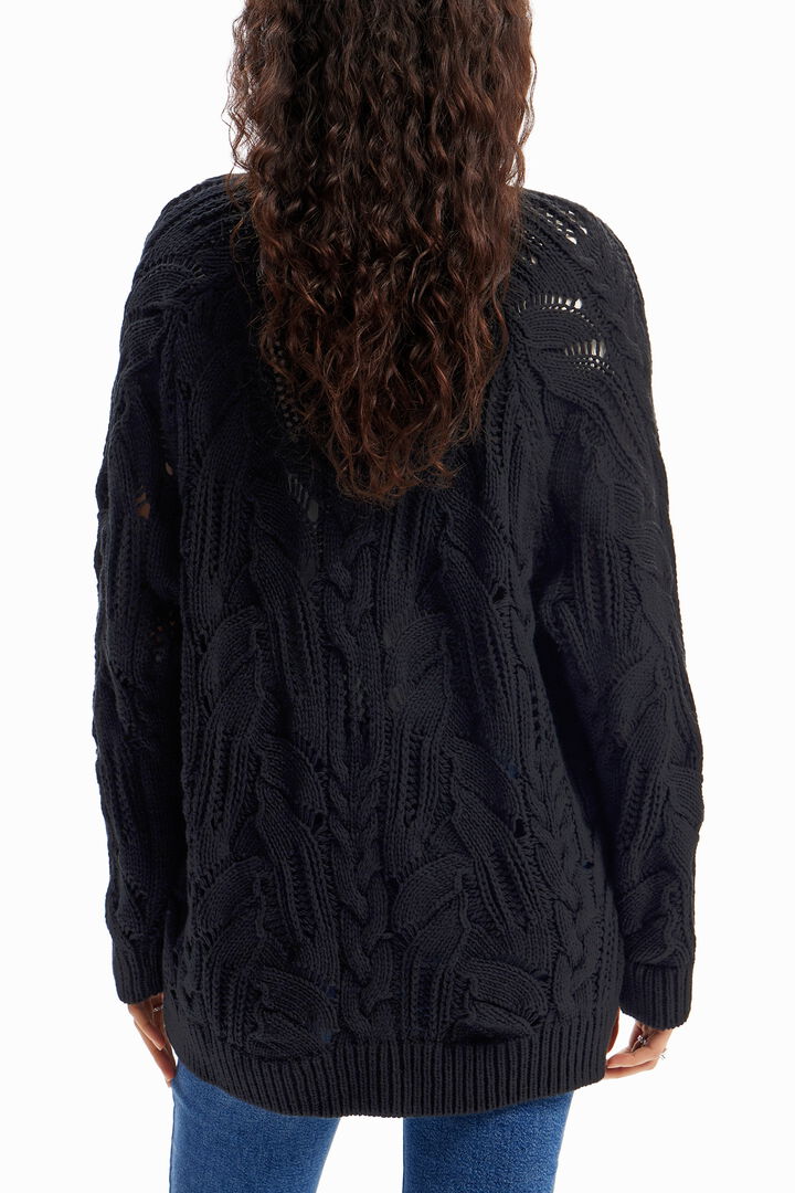 Oversize openwork cardigan | Desigual