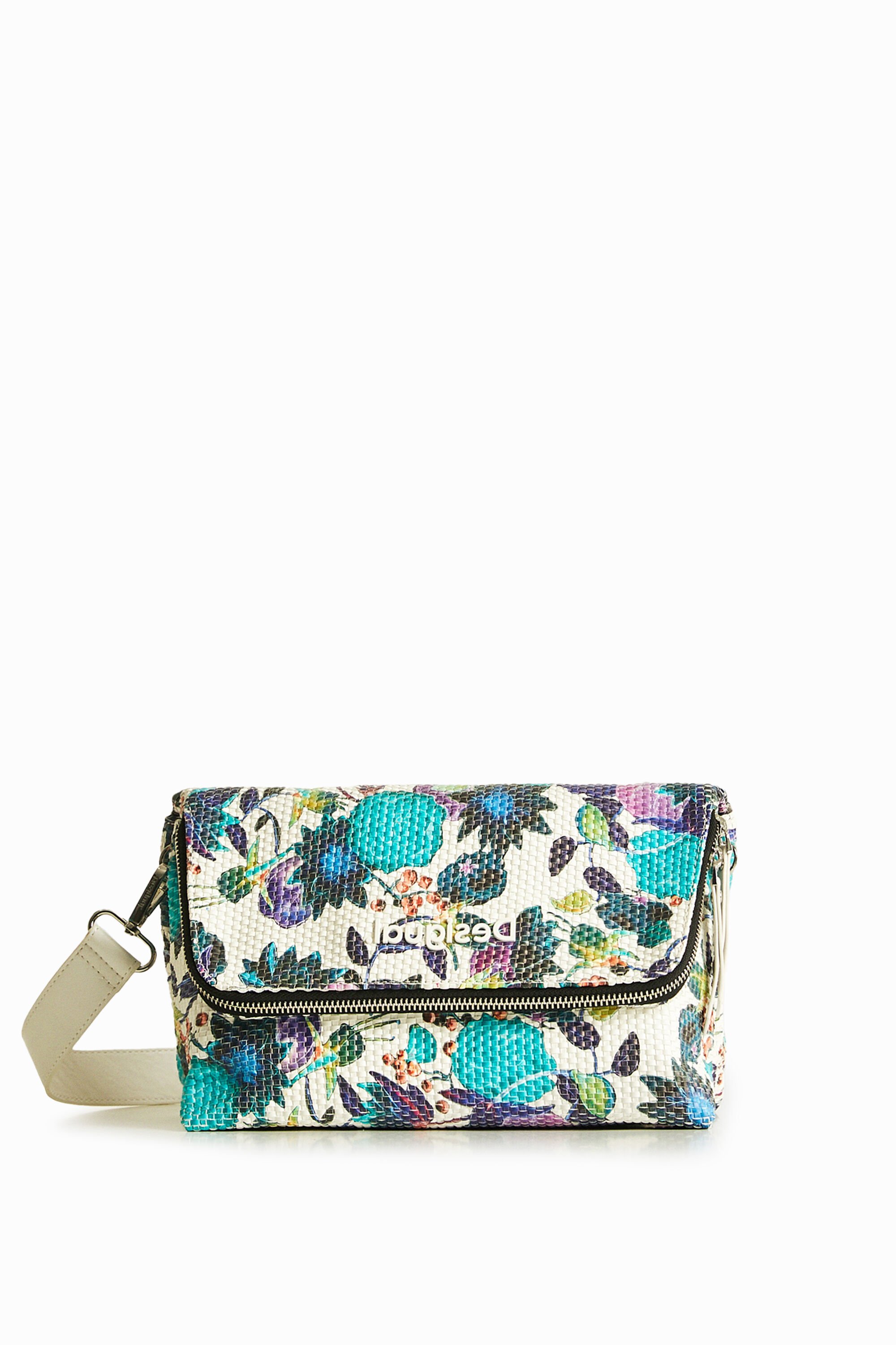 Floral braided sling bag Desigual