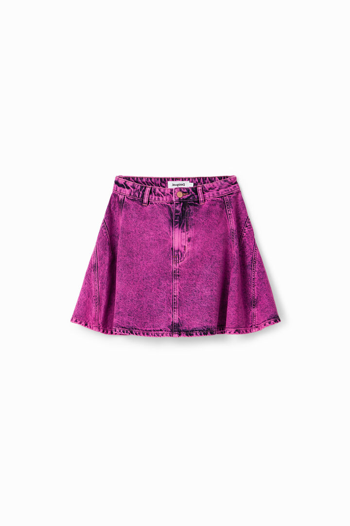 Mini-jupe patineuse délavée à l'acide Maitrepierre | Desigual