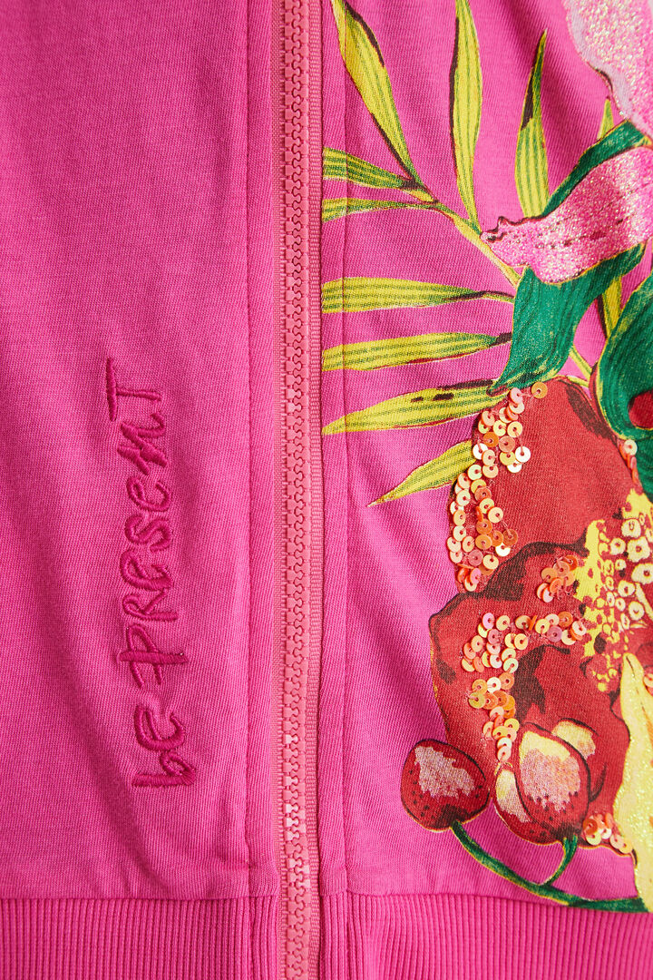 Reversible hooded sweatshirt | Desigual