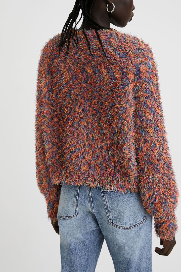 Chaqueta efecto pelo colores | Desigual