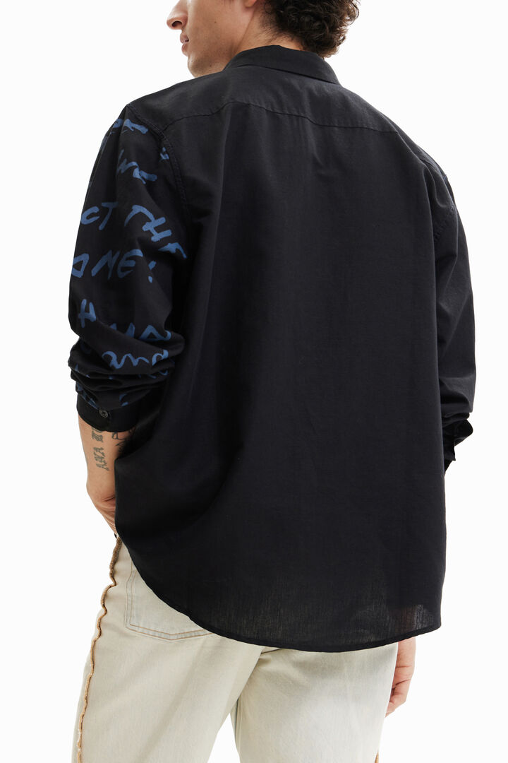 Linen illustration shirt | Desigual