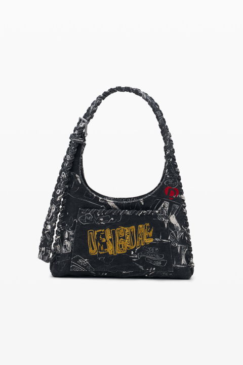 BORSA MEDIA CON LETTERING