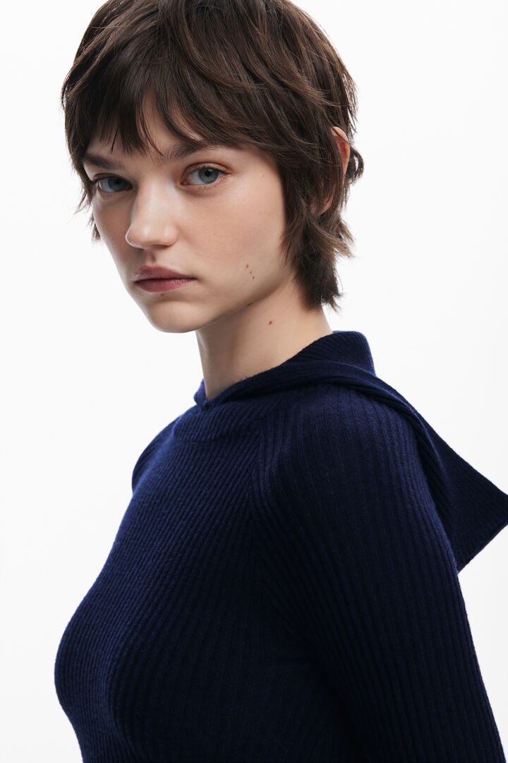 Fitted dress with hood | Desigual