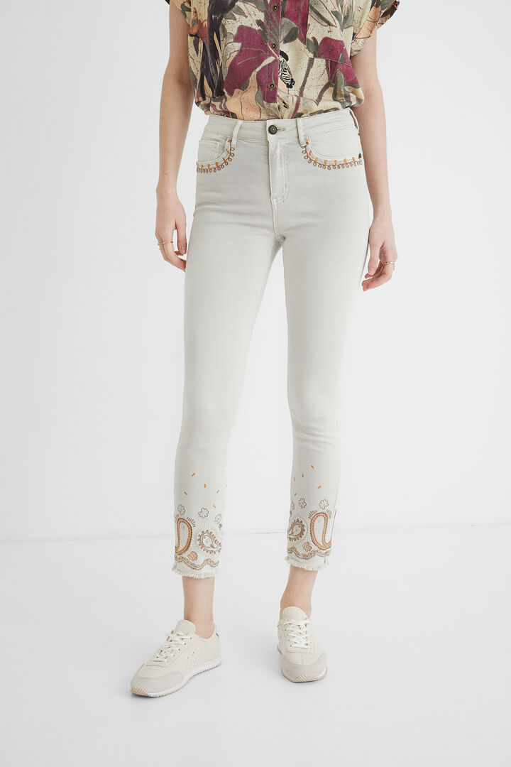 Skinny cropped jeans | Desigual