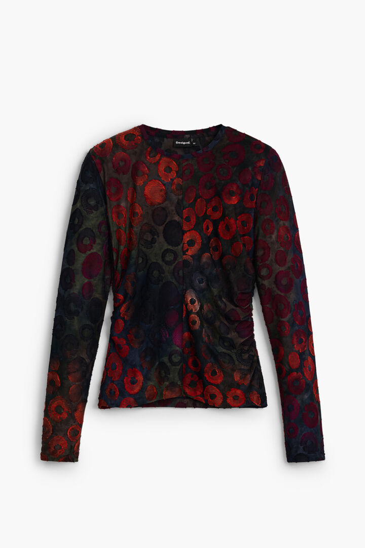 Majica s potiskom krogov | Desigual