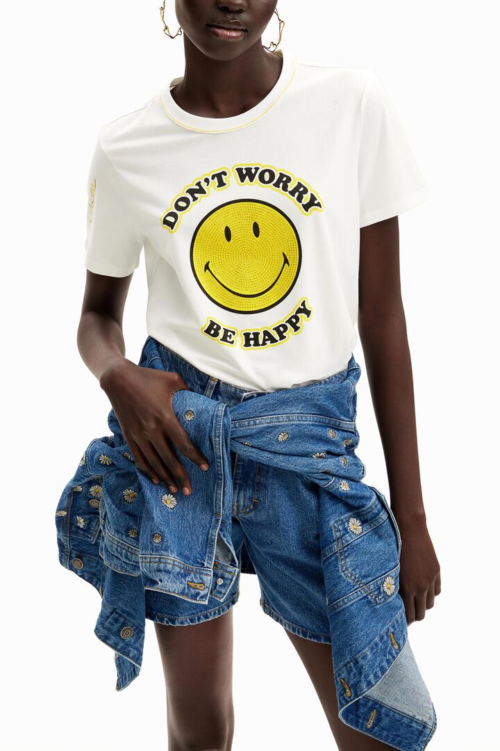 Camiseta Smiley Originals ® strass | Desigual