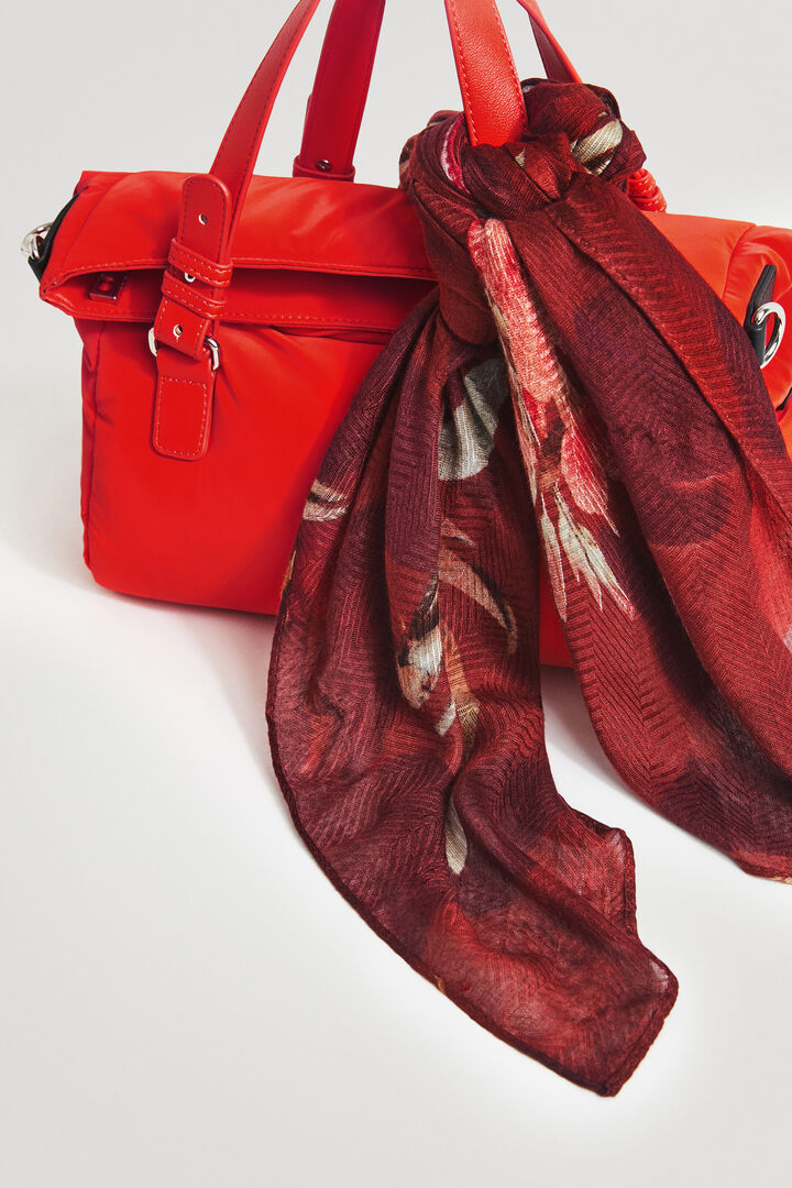 Rectangular foulard floral viscose | Desigual