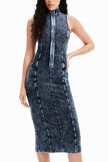 Vestit cremallera midi Nathy Peluso | Desigual