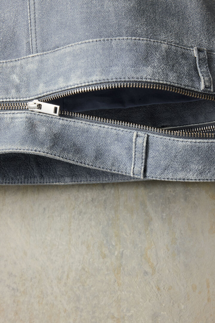 Jupe en cuir effet denim studio | Desigual