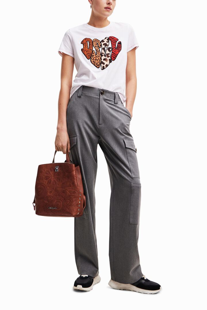Animal print patch T-shirt | Desigual