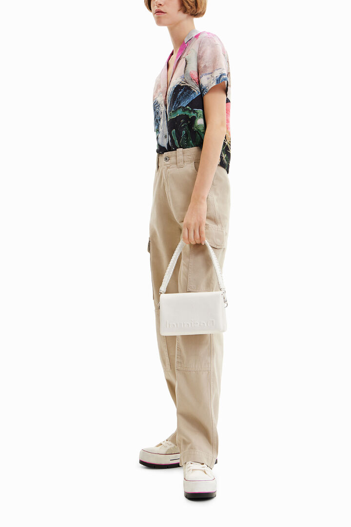 Mini half-logo crossbody bag | Desigual