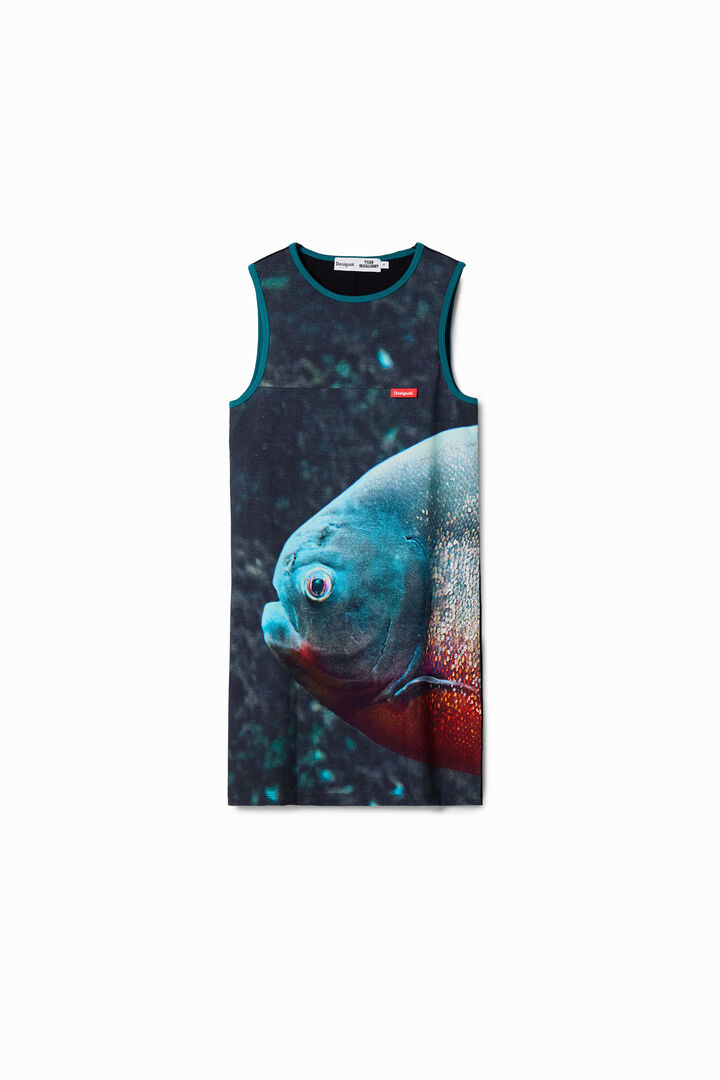 Robe courte piranha Tyler McGillivary | Desigual