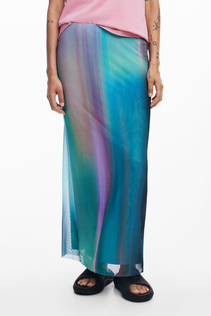 Tulle skirt with gradient effect | Desigual