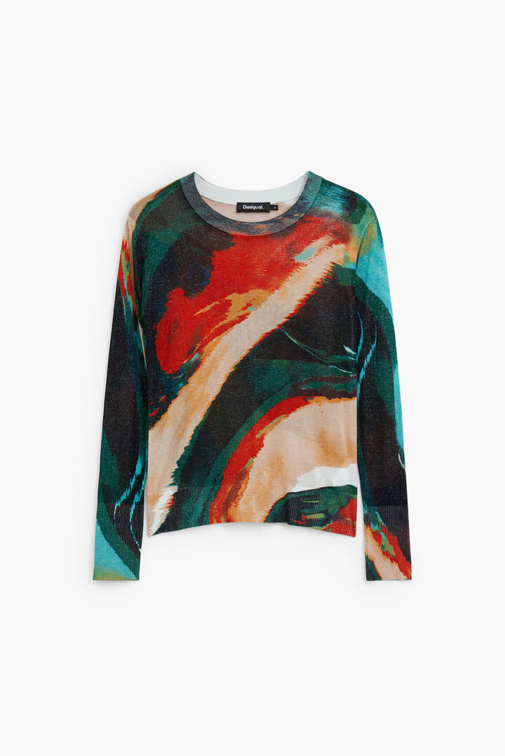 Jersey punto fino arty difuminado | Desigual