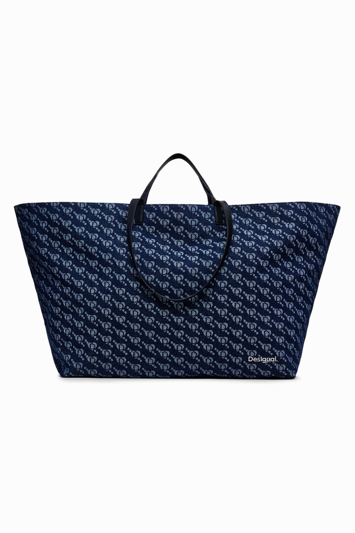 Desigual logo shopper bag