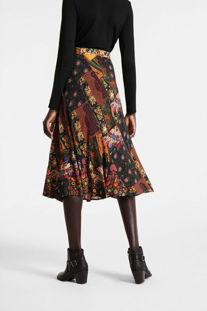 Gonna longuette floreale | Desigual