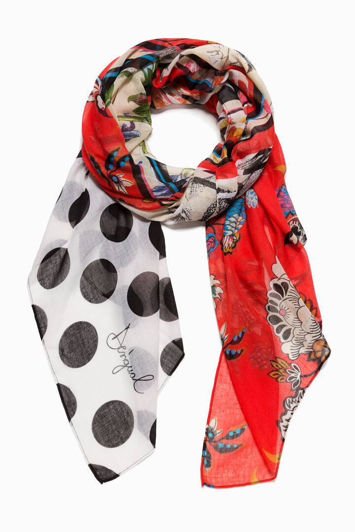 Manuela Patch Scarf | Desigual