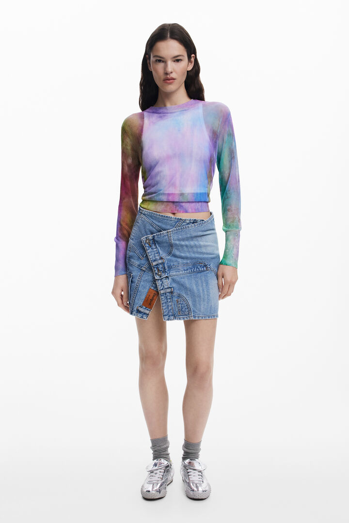 Watercolor fine sweater | Desigual