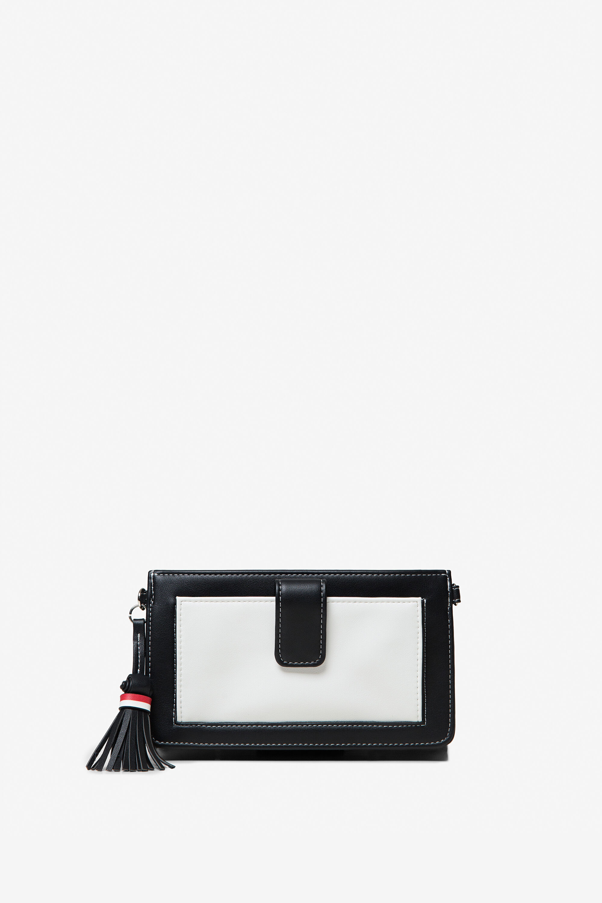 Clutch portemonnaie 2 in 1 mit reliefartigen Buchstaben Clutch portemonnaie 2 in 1 mit reliefartigen Buchstaben