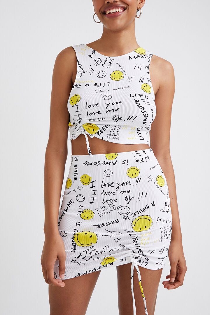 Slim Smiley® mini skirt | Desigual