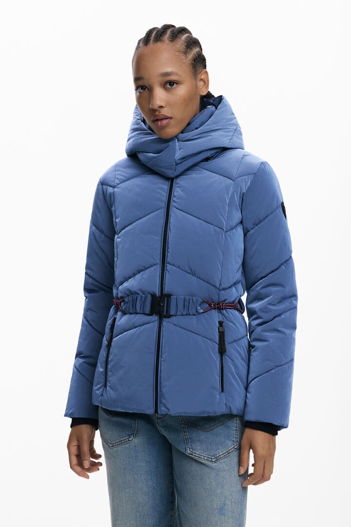 Short iridescent padded jacket | Desigual