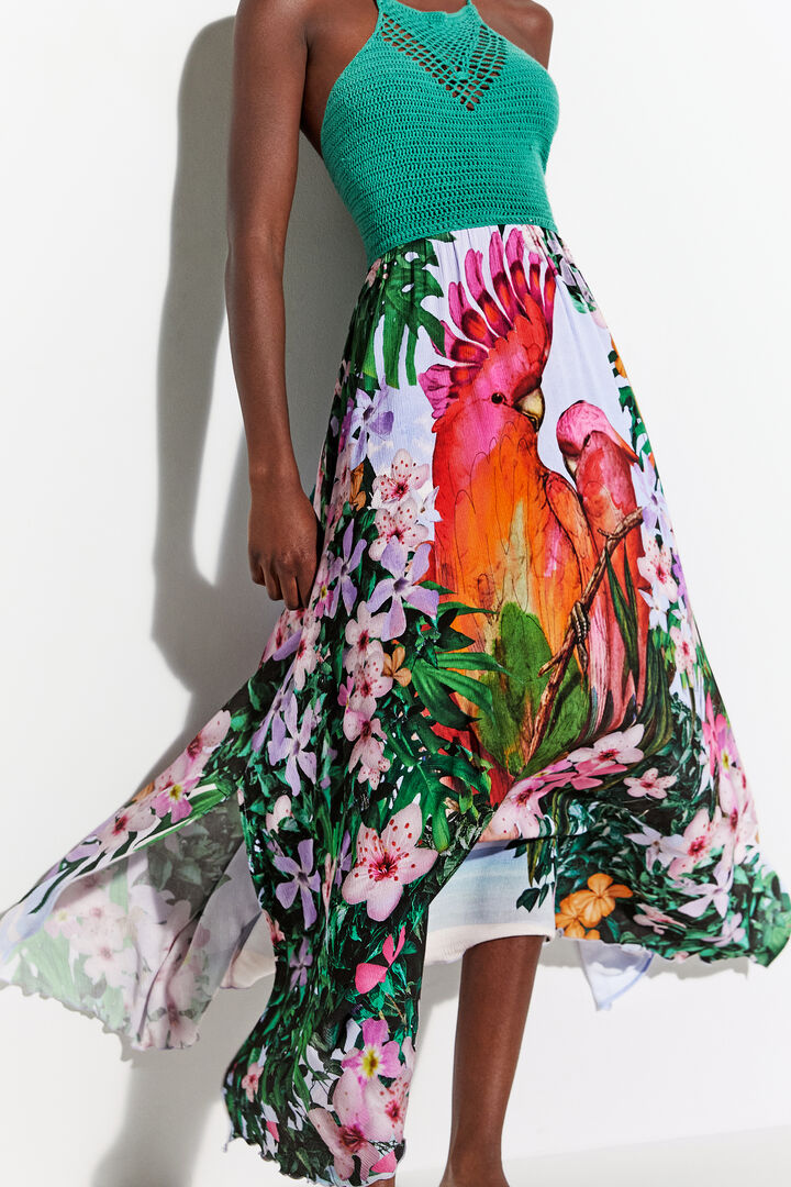 Vestido playero tropical | Desigual