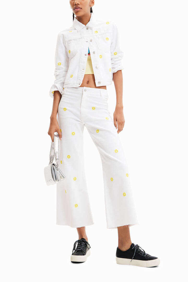 Jeans culotte cropped margherita | Desigual