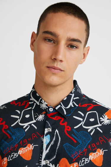 Chemise manches longues arty | Desigual