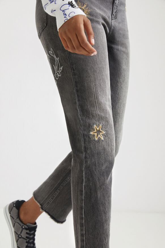 Cosmic straight cropped jeans | Desigual