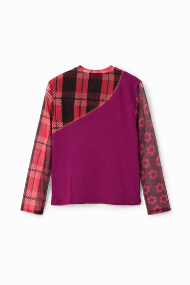 Camiseta patch canalé tul | Desigual