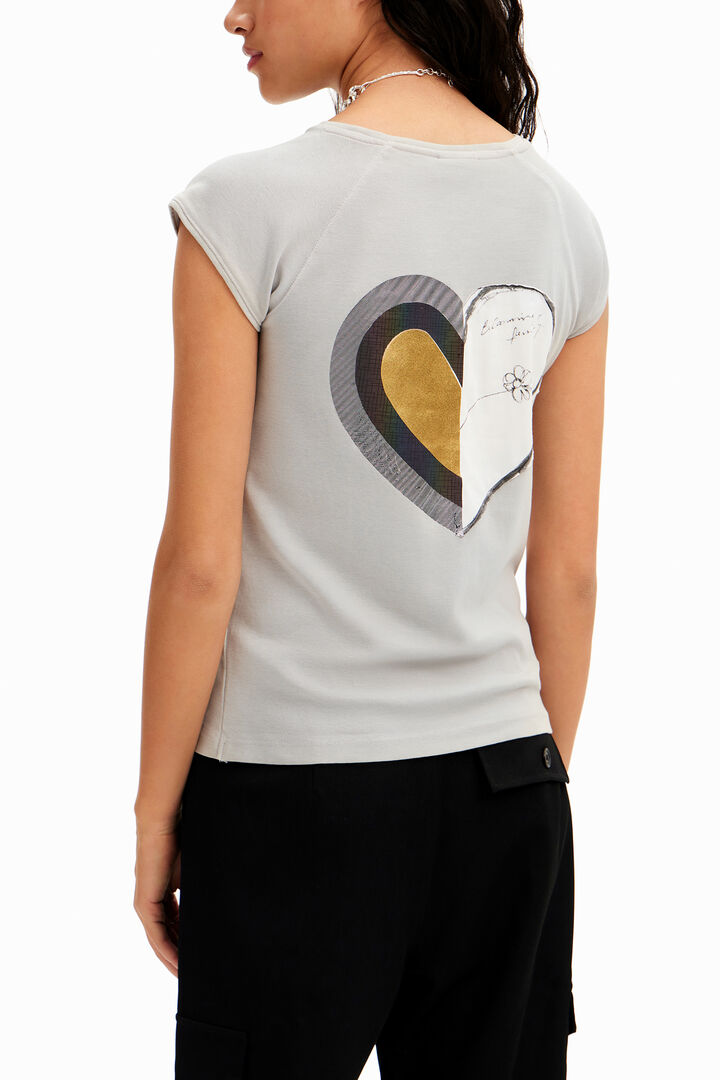 T-shirt cœur brillant | Desigual