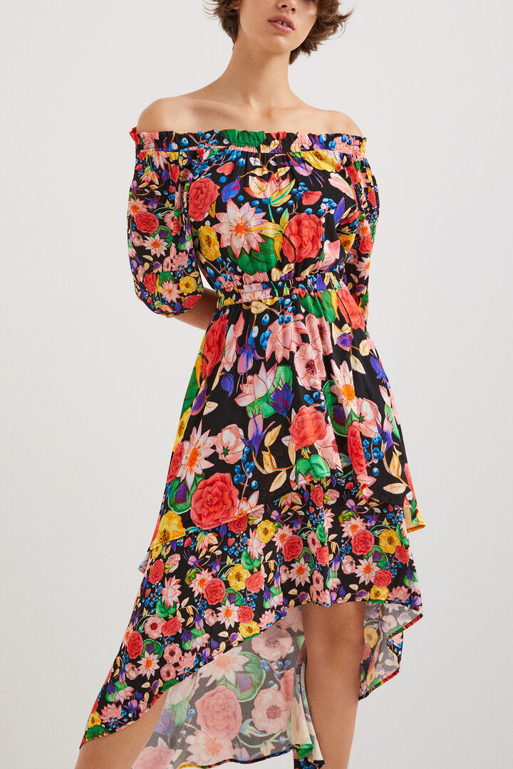 Floral layered dress | Desigual
