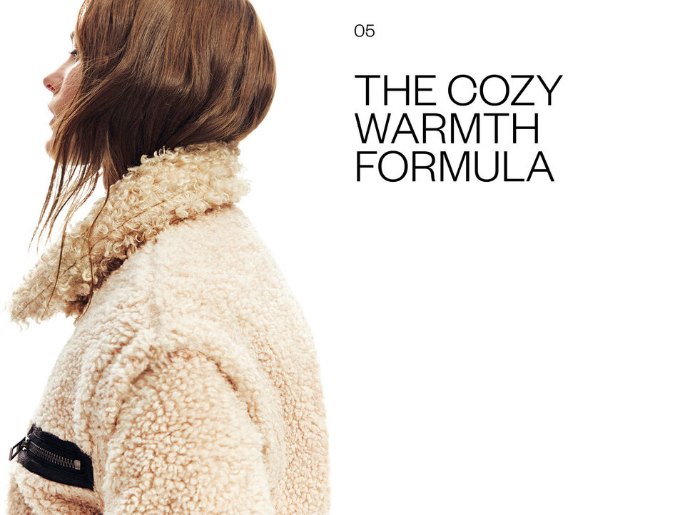 Korte jas van teddystof