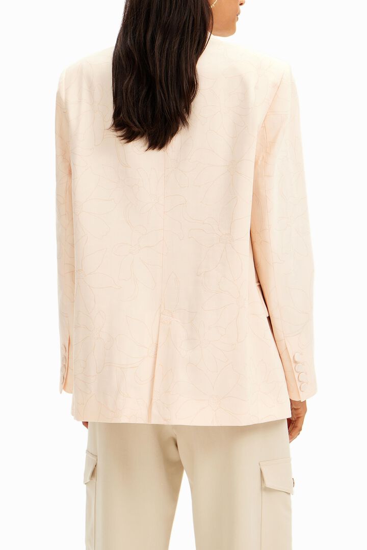Straight floral blazer | Desigual