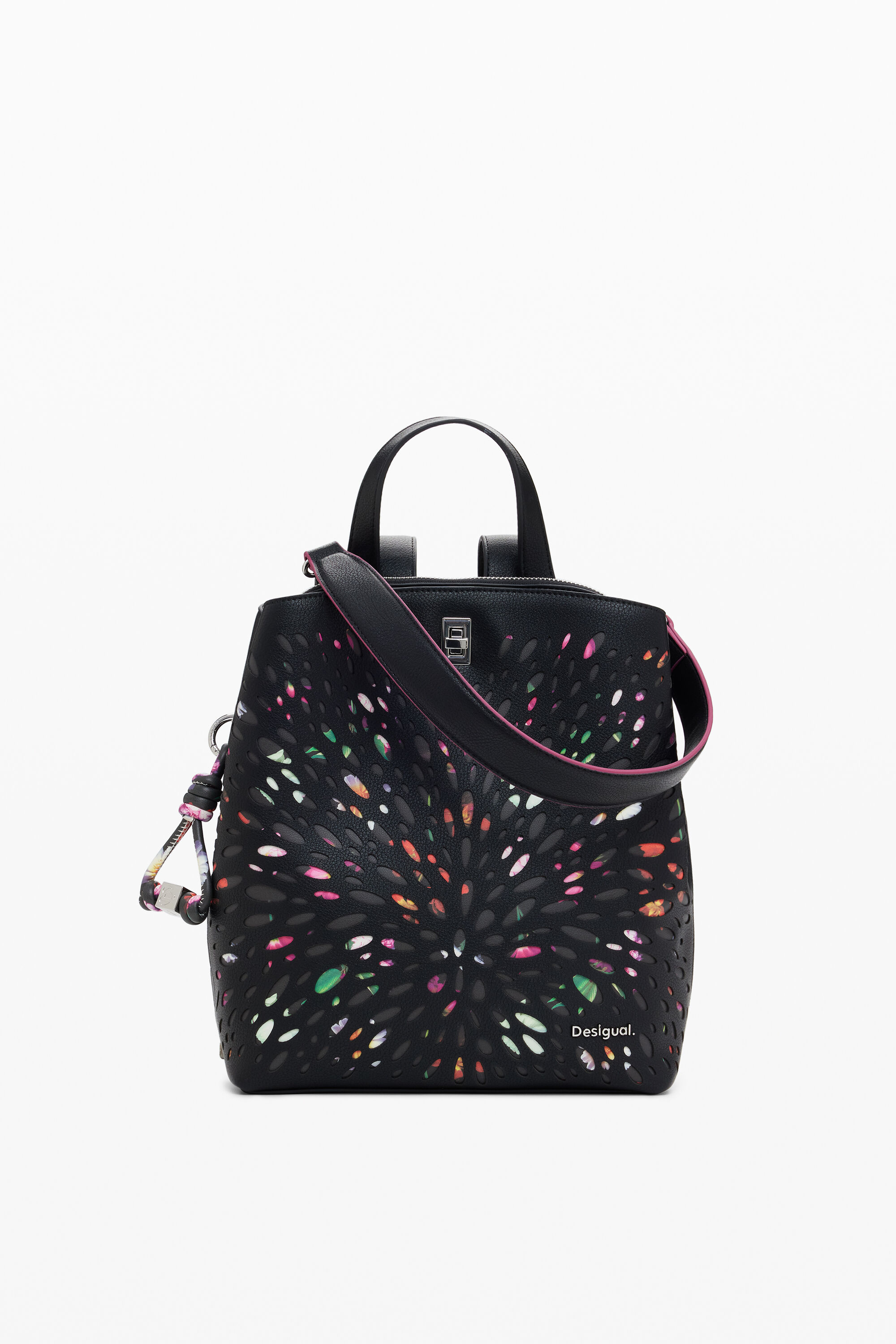 Desigual ミニパンチングバックパック In Black