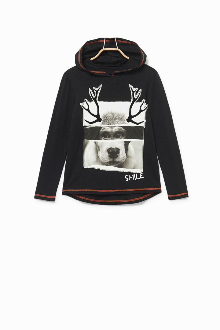 Cotton hooded sweatshirt | Desigual