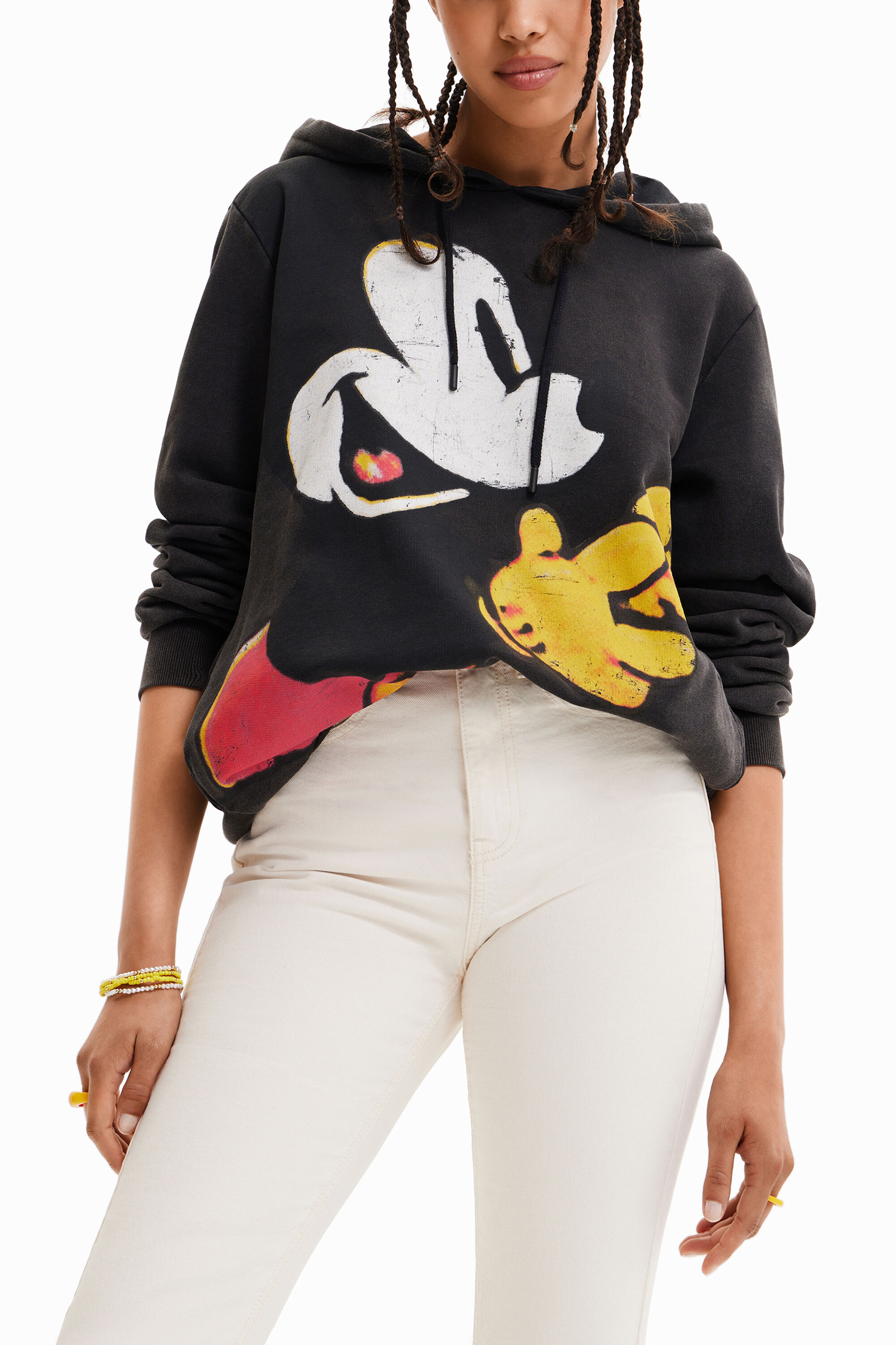 Disney s Mickey Mouse print hoodie Desigual